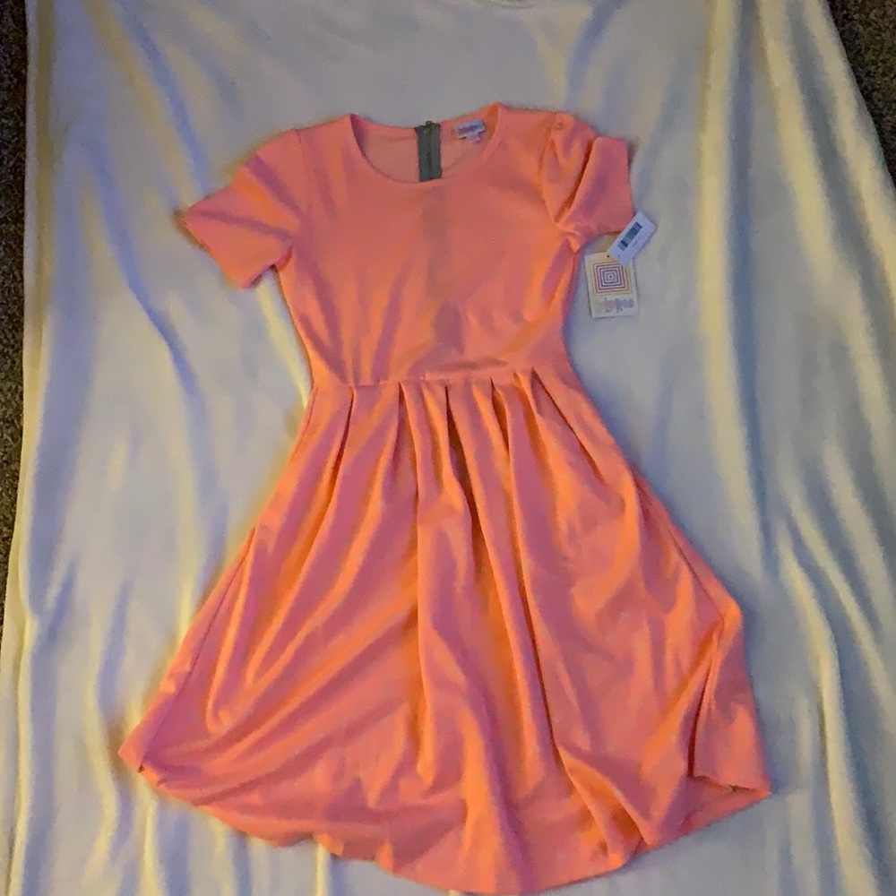 lularoe amelia coral dress